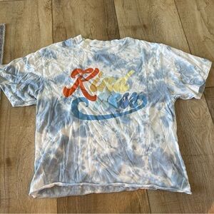 Kindness Tie Dye Cropped Top Shirt Colorful